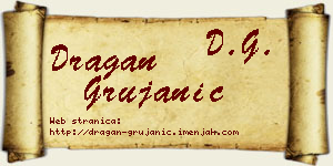 Dragan Grujanić vizit kartica